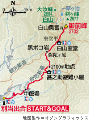 白山コースマップ