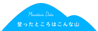 登ったところはこんな山