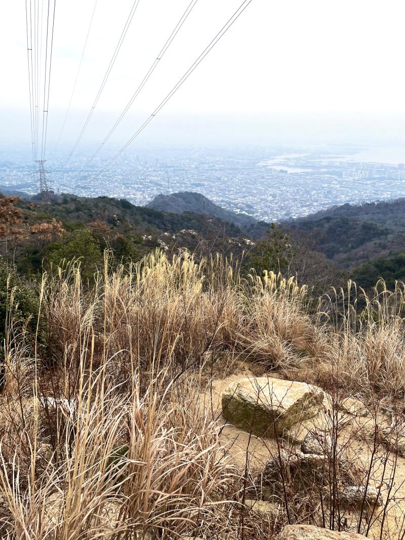 風吹岩からの景色。曇ってます･･･