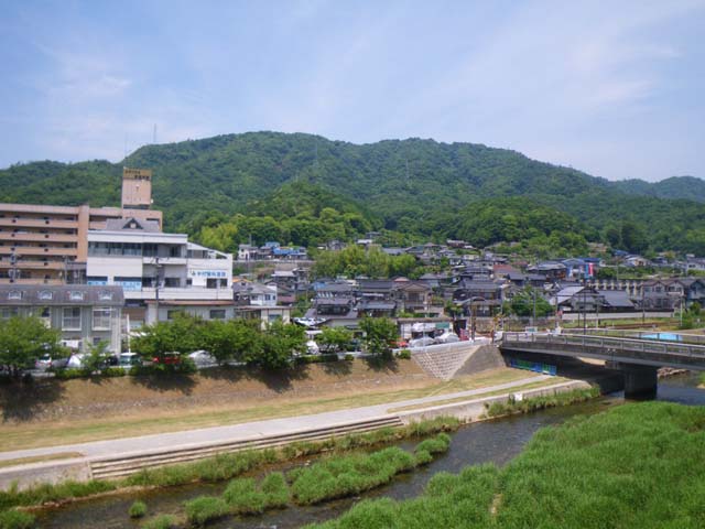 瀬野川から見る蓮華寺山