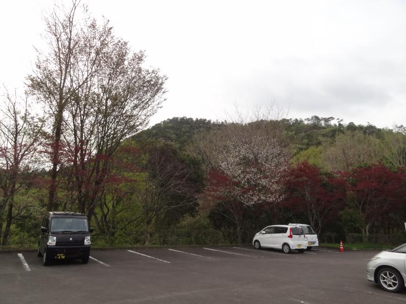 健康の森第一駐車場から高木山を見ます