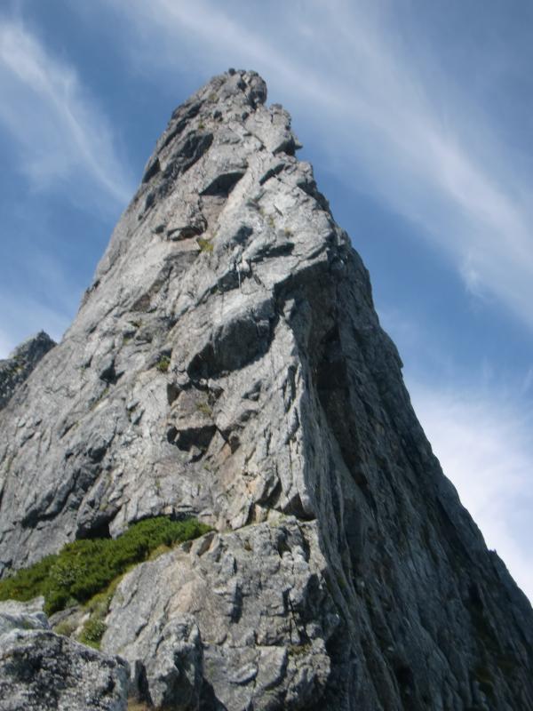 チンネの核心「鼻」