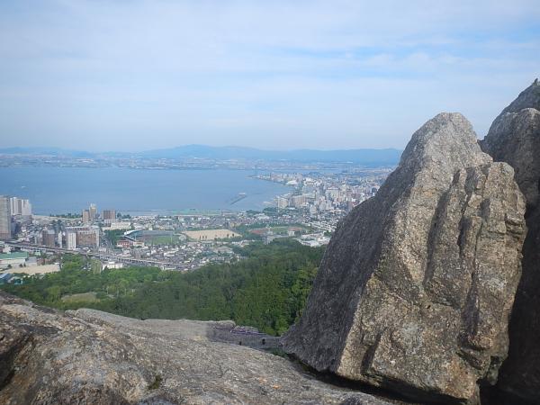 千石岩から琵琶湖の眺め