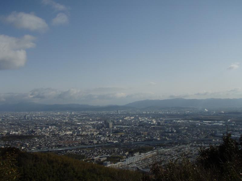 天王山から京都市内を望む