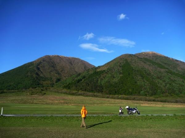 ゆったりとした山容の三瓶山