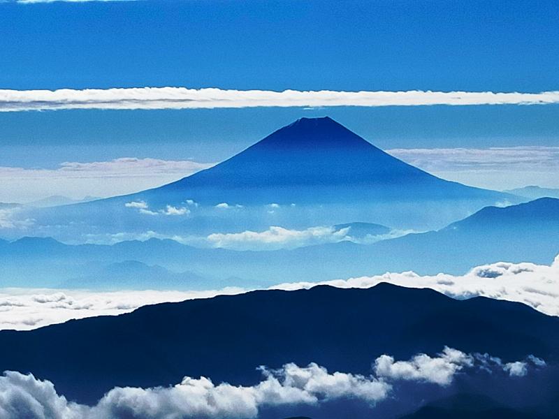 浮世絵のような富士山