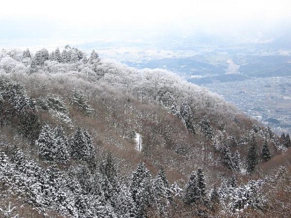 大和葛城山・近くで雪が楽しめました！！