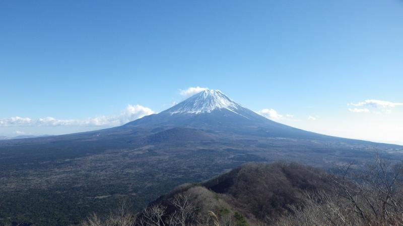 パノラマ台から見た富士山。雄大です。