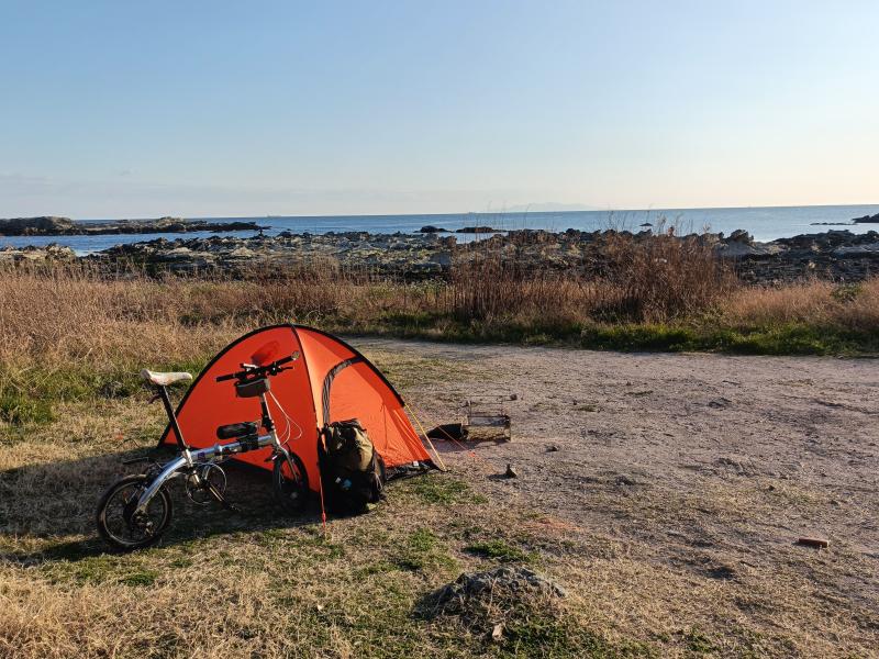 三浦市内になンか所かある野営可能な場所で