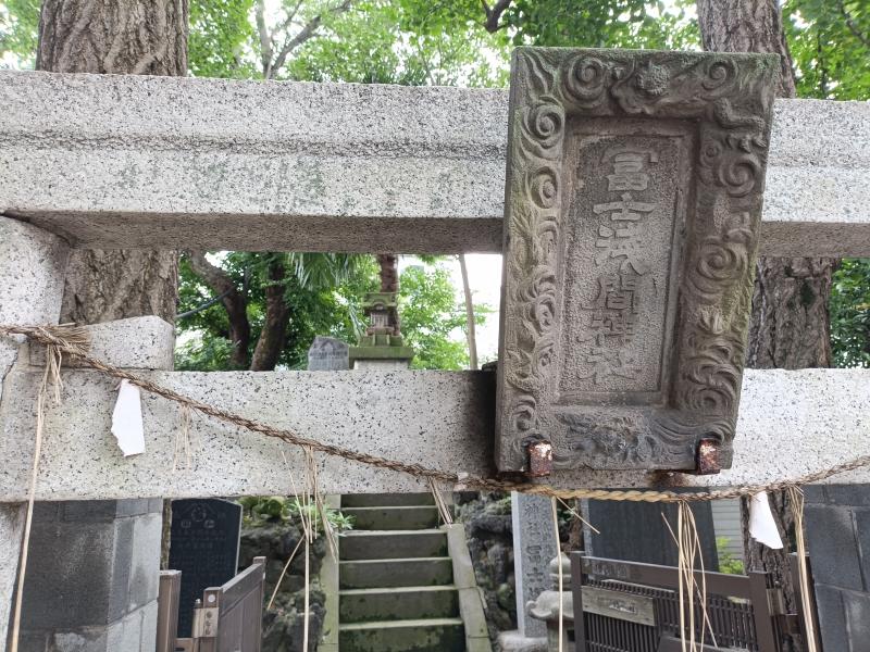 鳥居と浅間神社(柳原富士)