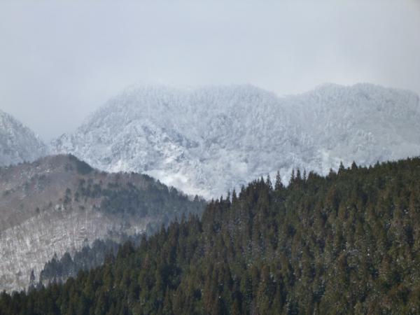 冬の大普賢岳