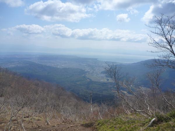 琵琶湖の見える山頂