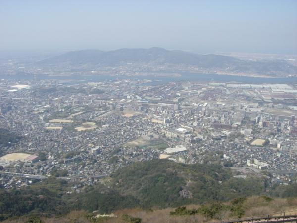 皿倉山山頂からの眺めはなかなかのものです