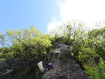 幕岩　正面壁