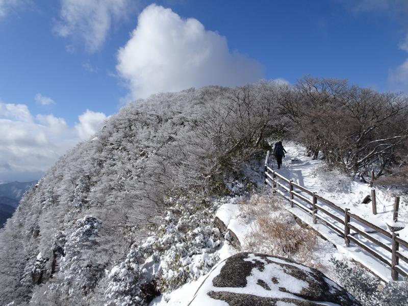 雪の御在所岳