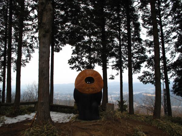 タヌキの見つめる先には。。