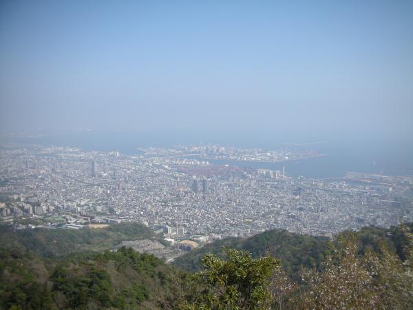 摩耶山(掬星台)から眺める神戸の街並み