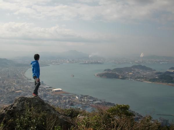 風頭岩峰にて。景色がキレイ!!