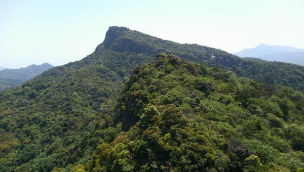 太郎丸岳から望む次郎丸岳の全貌。