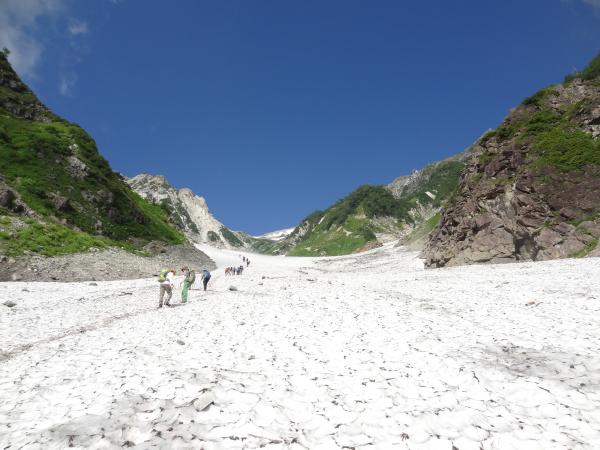 白馬大雪渓です！
