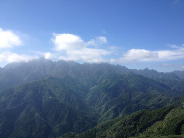 後ろの景色は最高！