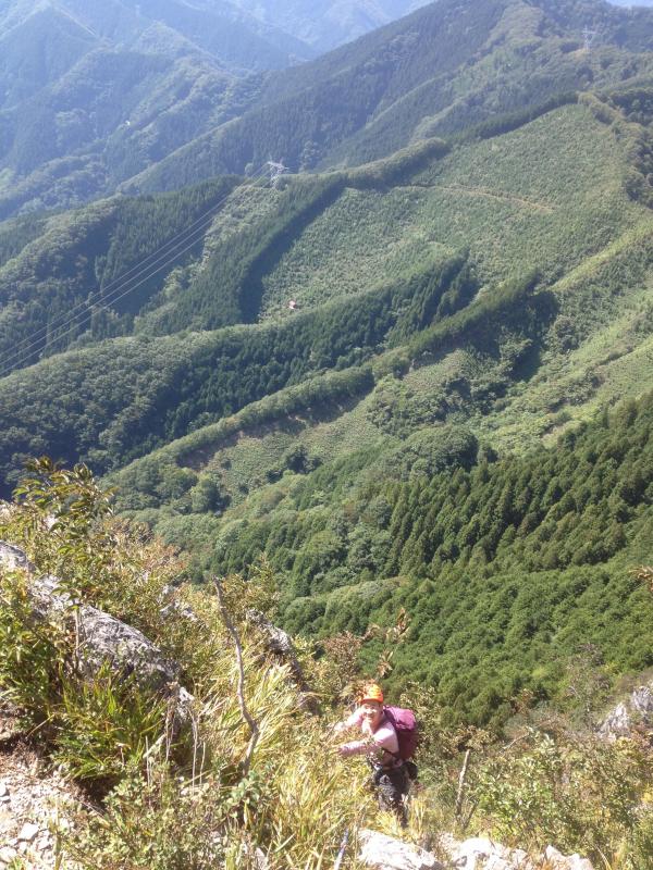 登ってるとこんな感じです