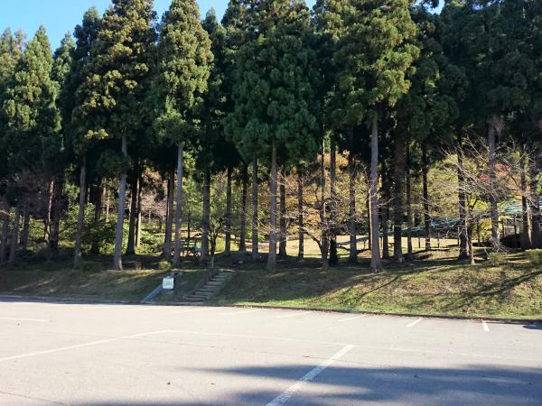 パーク獅子吼駐車場から