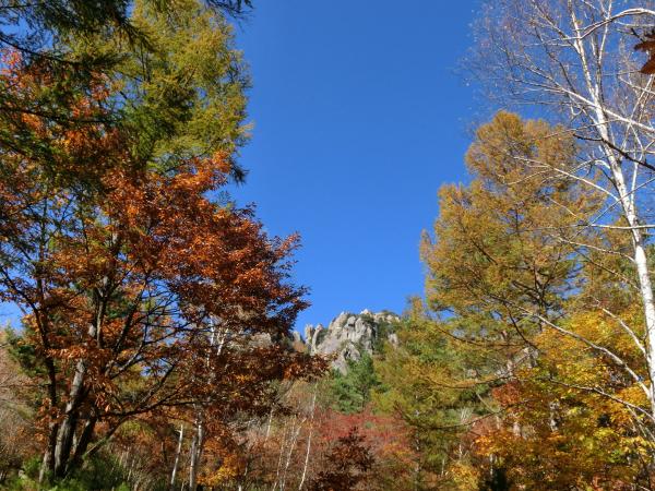 紅葉真っ盛りな小川山は今年は3回目の来訪。