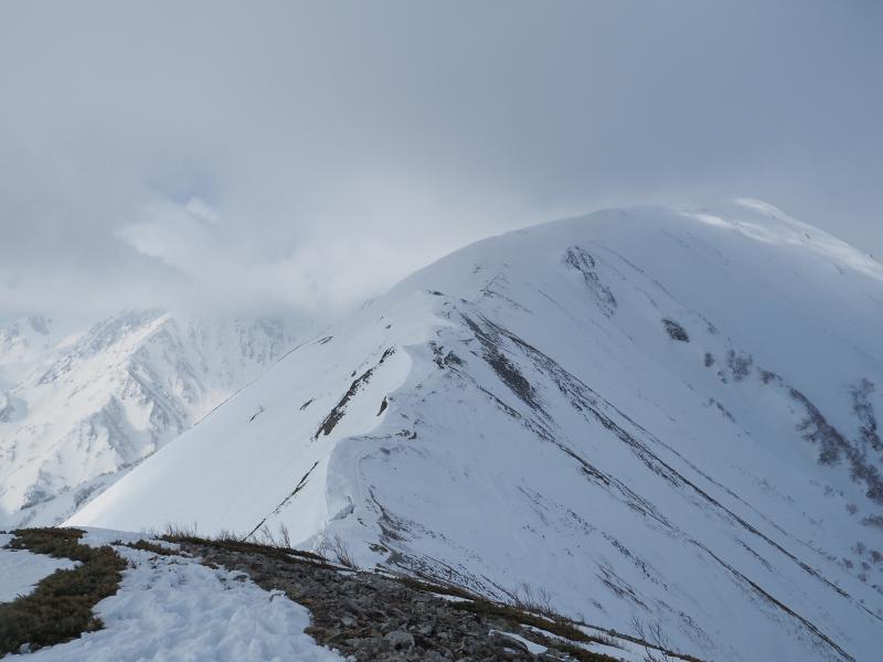 残雪期　小蓮華山