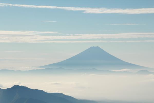 横岳からの富士。絶景です。