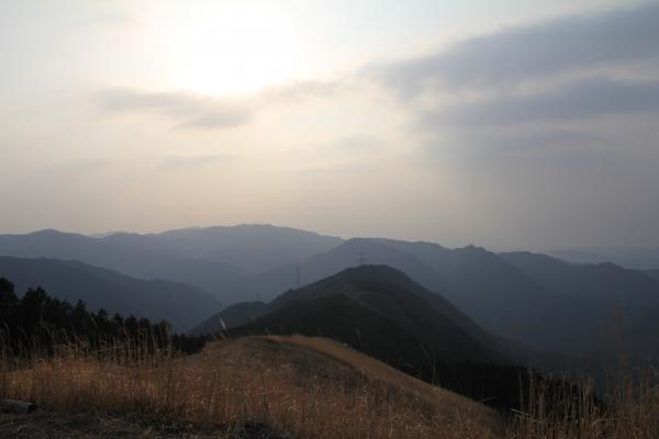 和泉葛城山が綺麗に見えます。