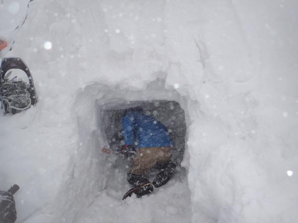 初めての雪洞泊！