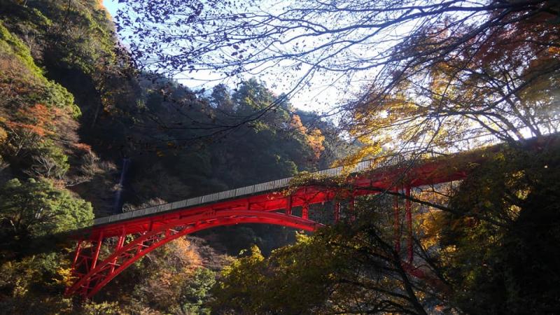 白糸の滝をすぎて駐車場へ