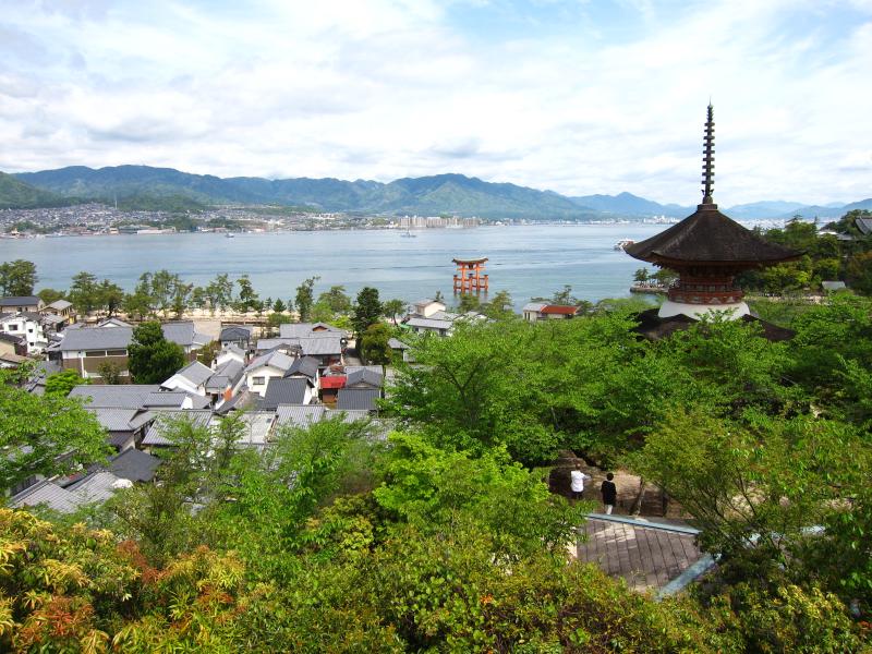 美しい宮島の風景　広島で最初に登る山はやっぱりココ！