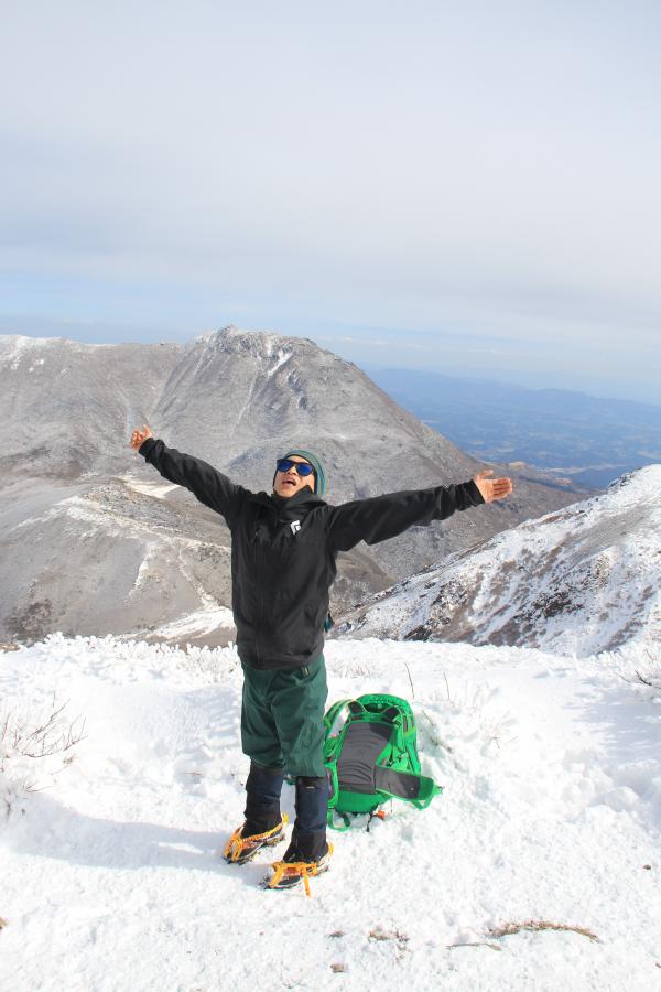 中岳山頂　リベンジ登山は最高の展望