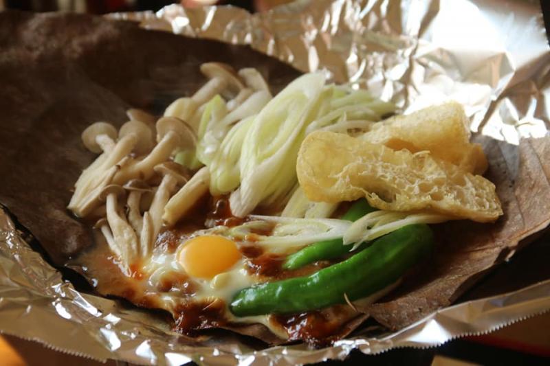 最後にホウ葉焼き定食