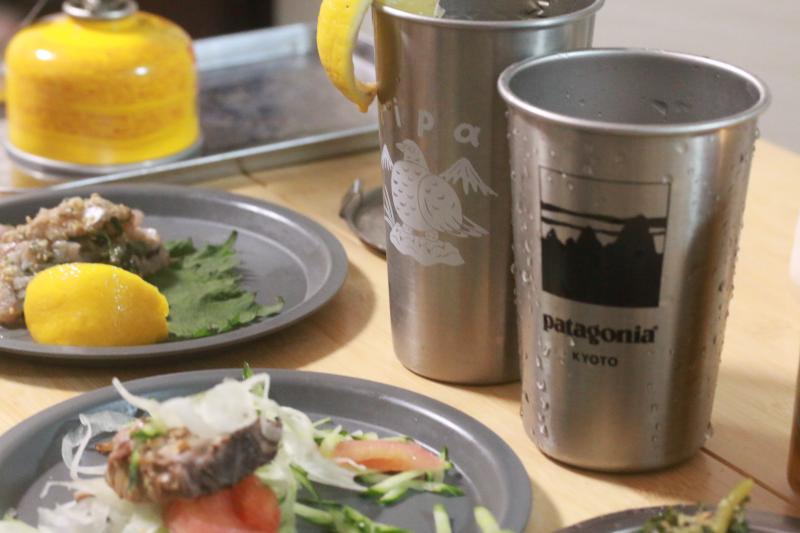 山カトラリーで気分だけ