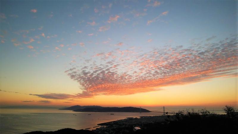 空が燃える日没　