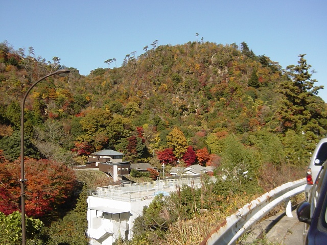 有馬温泉ロープウェー駐車場からの紅葉