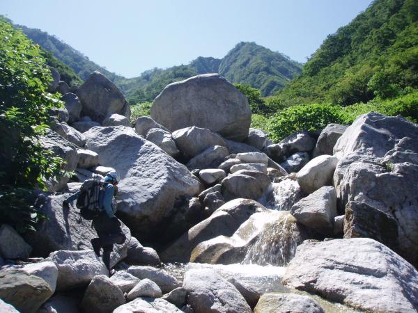 東又谷は広くて明るい沢