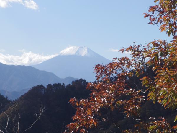 山なみの向こうに、富士山っ