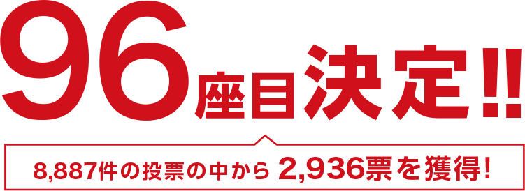 96座決定