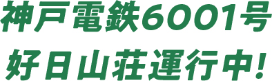 神戸電鉄6001号 好日山荘、運行中!