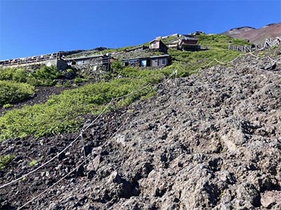 富士山 大沢崩れの石