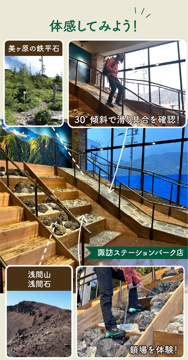 体感してみよう!諏訪ステーションパーク店のテストトレイル