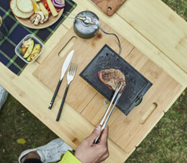 ソロキャンプ用鉄板