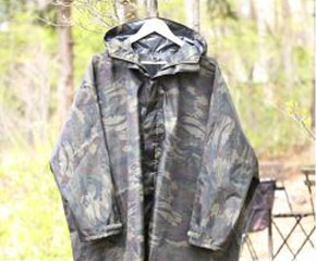 プリント レイン ポンチョ