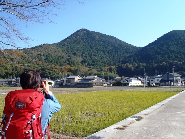 これから登る三上山