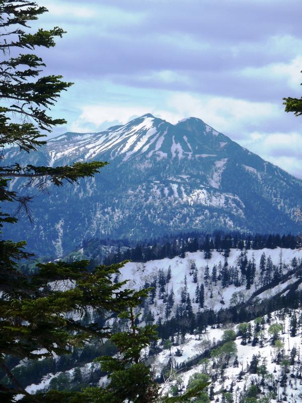 振り返ると燧ヶ岳が見えました！！