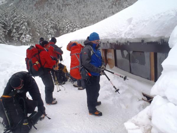 赤岳鉱泉に到着。お世話になります。